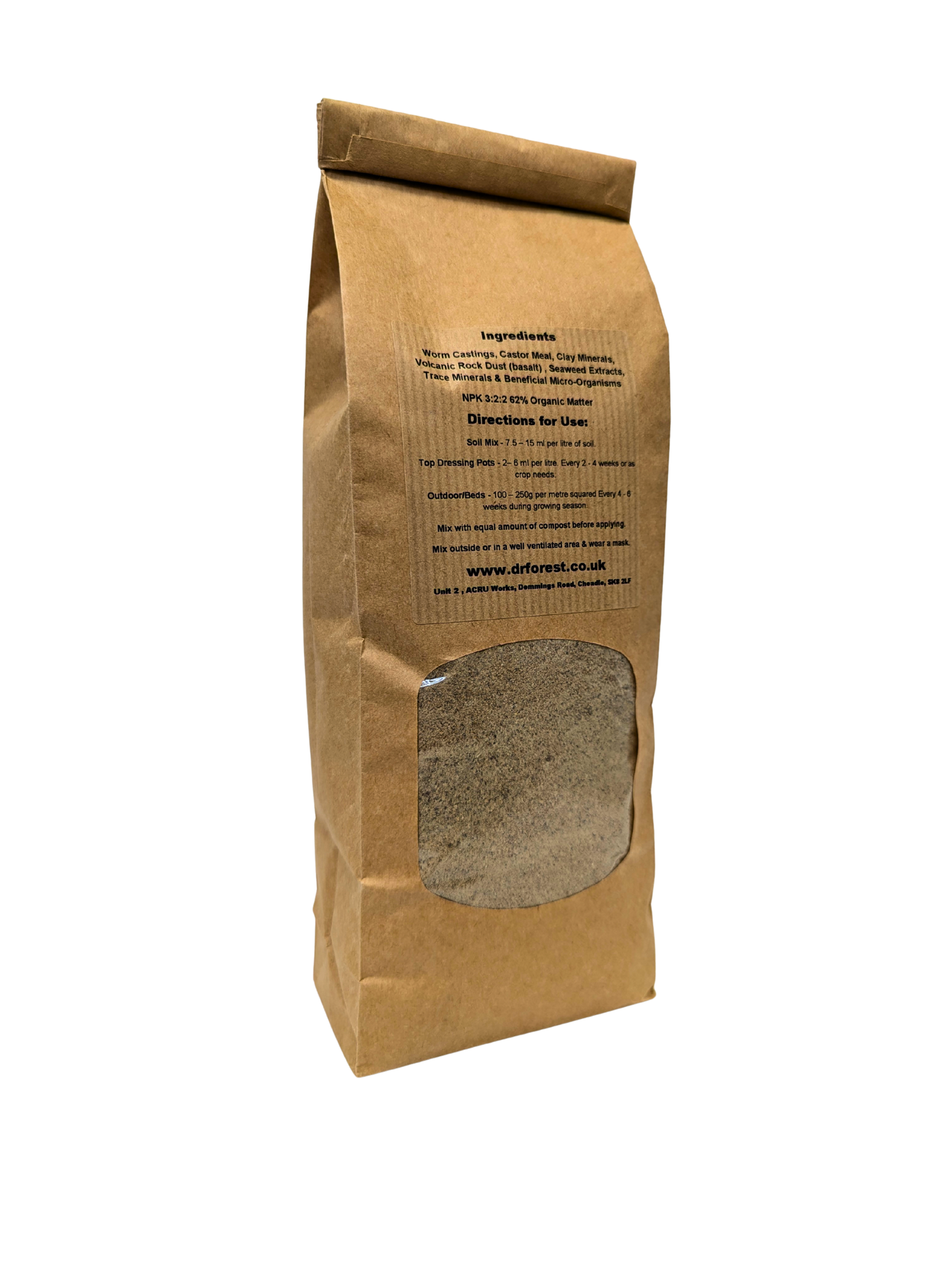 Organic All-Purpose 3-2-2 Fertiliser | Slow Release Eco Plant Food | Compostable Packaging Dr Forest