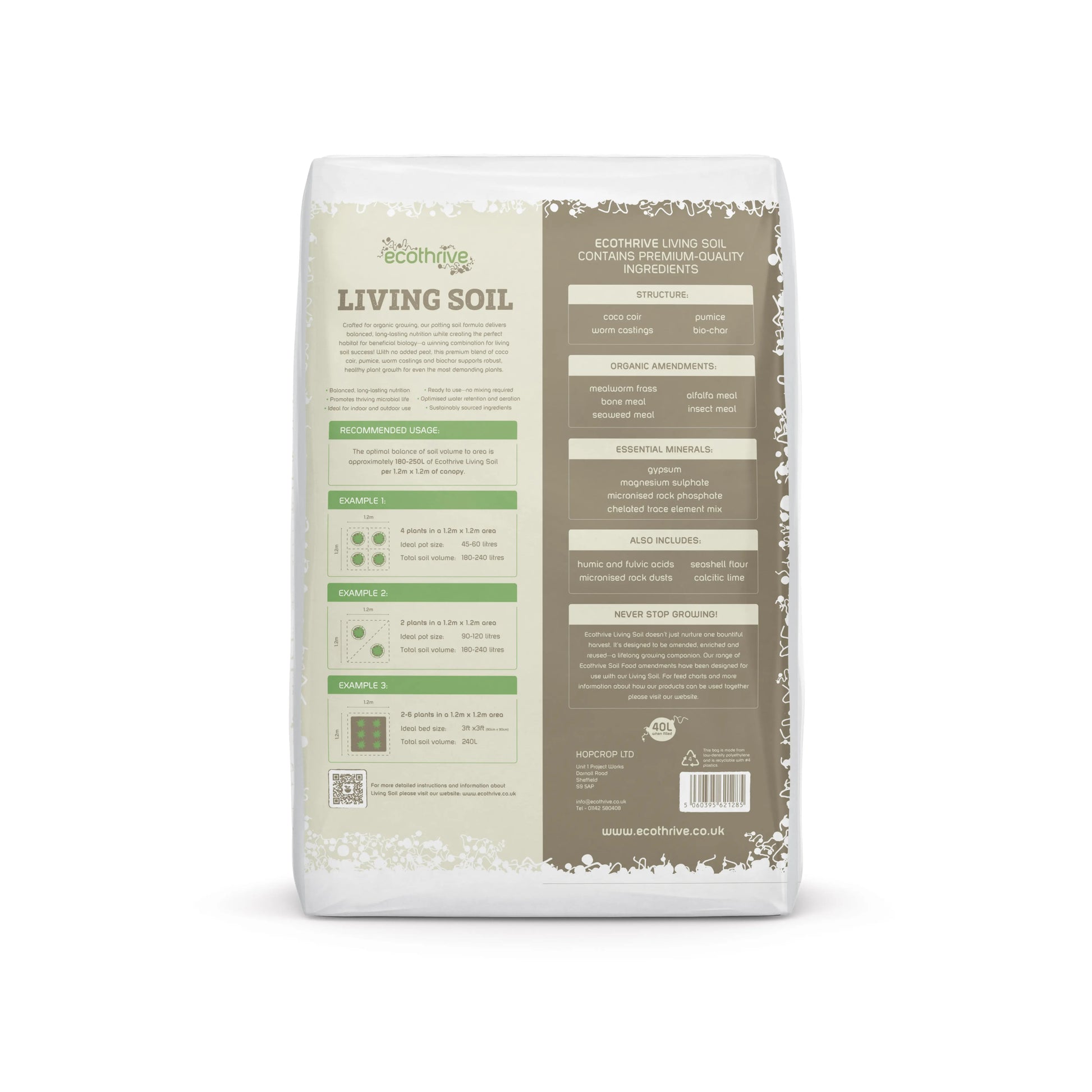 Ecothrive Living Soil | Potting Soil | Perfect for Potted Plants | Dr Forest