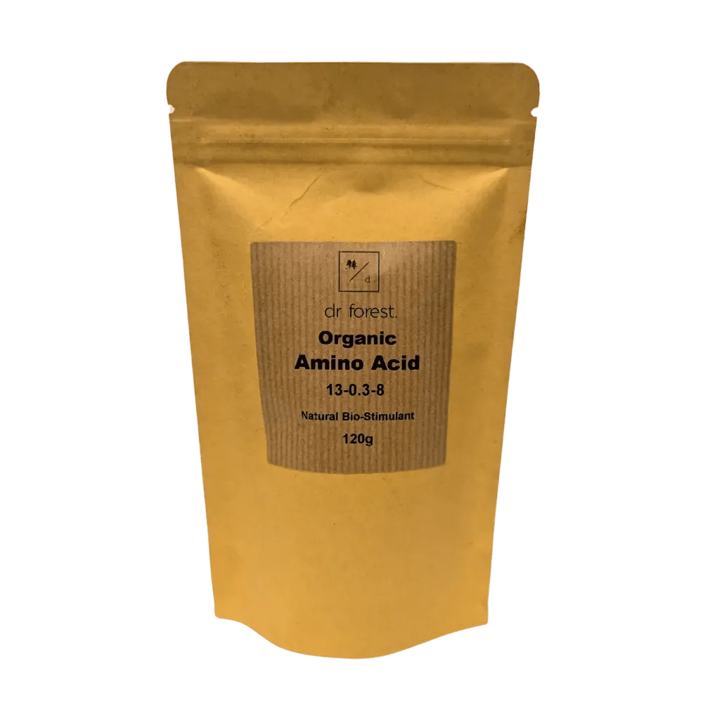 Organic Amino Acid Fertiliser powder, 250g, part of the Humic, Fulvic, Seaweed and Amino Acid Set from Dr Forest