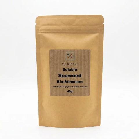 Seaweed Powder — 40g kraft pouch with dr forest Soluble Seaweed Bio-Stimulant, made from Ascophyllum nodosum