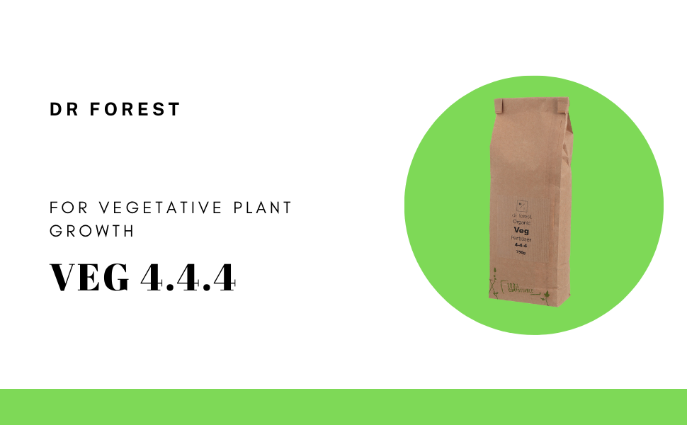 Organic VEG Fertiliser 4.4.4. For vegetative growth by Dr Forest - Dr Forest