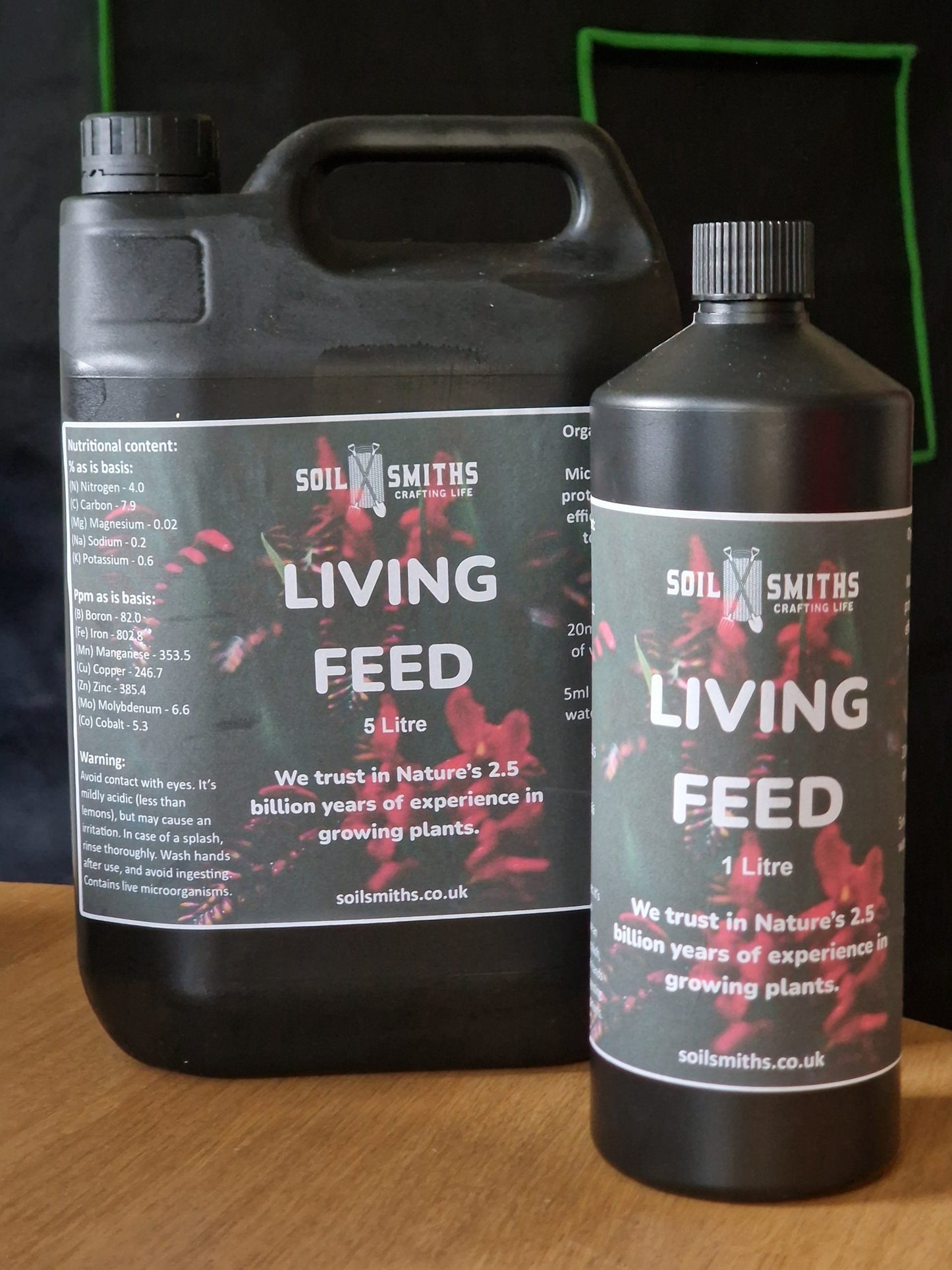 Soil Smiths Living Feed. Liquid Foliar and Feed Dr Forest