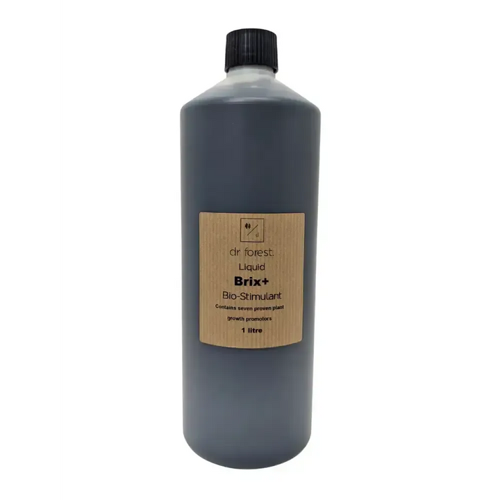 Dr Forest Liquid Brix+ Bio-Stimulant 1 litre bottle with kraft label — biostimulants range