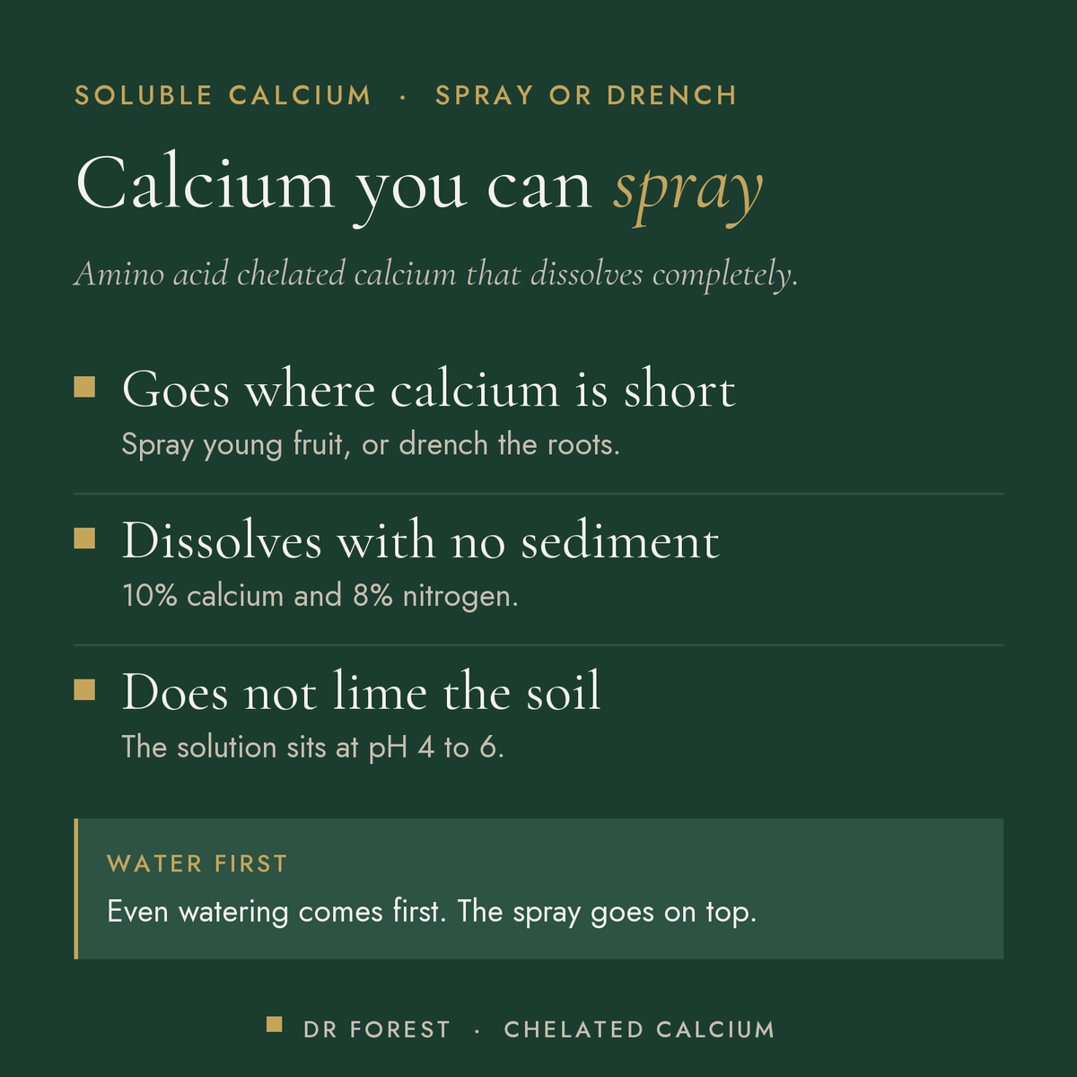 Dr Forest Amino Chelated Calcium (Cal-Mino) benefits: goes where calcium is short, dissolves with no sediment, does not…