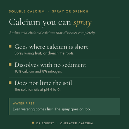 Dr Forest Amino Chelated Calcium (Cal-Mino) benefits: goes where calcium is short, dissolves with no sediment, does not…