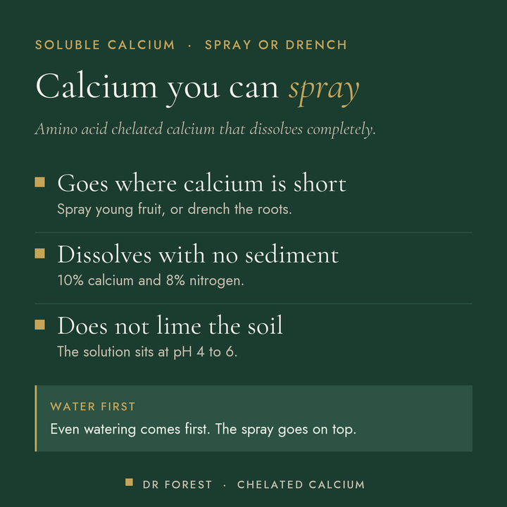 Dr Forest Amino Chelated Calcium (Cal-Mino) benefits: goes where calcium is short, dissolves with no sediment, does not…