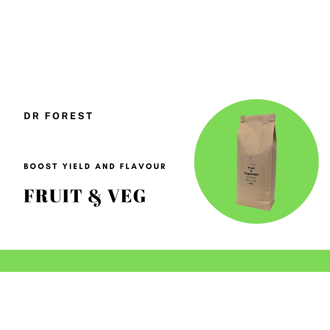 Organic Fruit & Veg Fertiliser - Natural Plant Food for Vegetables, Fruit Trees, and Tomatoes. Made In UK - Dr Forest