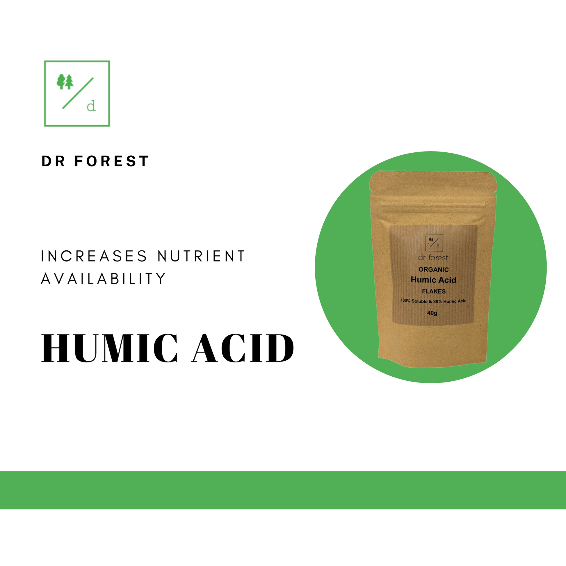 Organic (OMRI) Humic Acid. 100% Soluble. 80% Humic Acid - Dr Forest