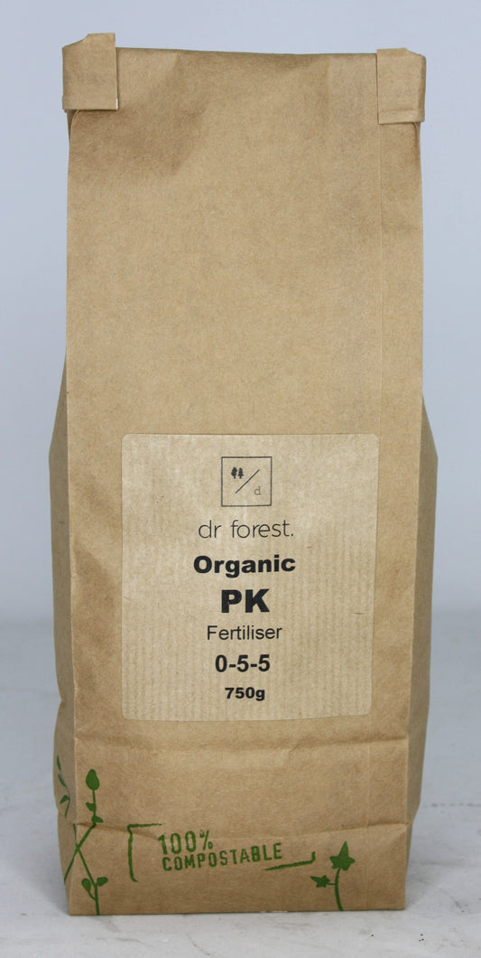 Organic PK Fertiliser. 5% Phosphorous, 5% Potassium & 11% Calcium. Dr Forest