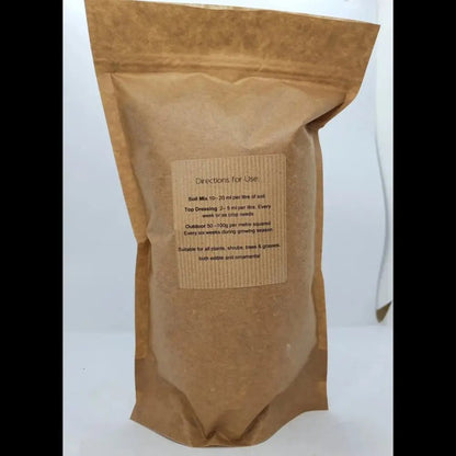 Organic Malted Barley — back of kraft pouch with Directions for Use panel