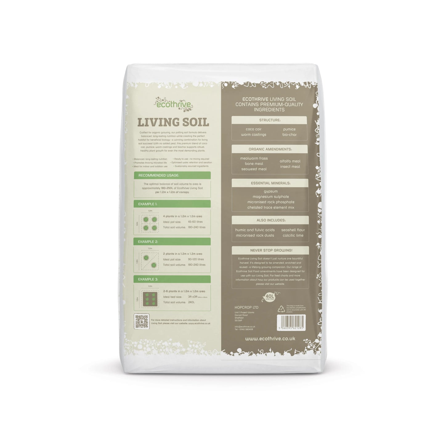 Ecothrive Living Soil | Potting Soil | Perfect for Potted Plants | Dr Forest