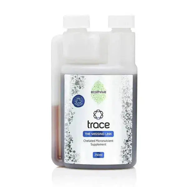 Ecothrive Trace — 250ml measuring jug bottle with green ecothrive Trace label, The Missing Link