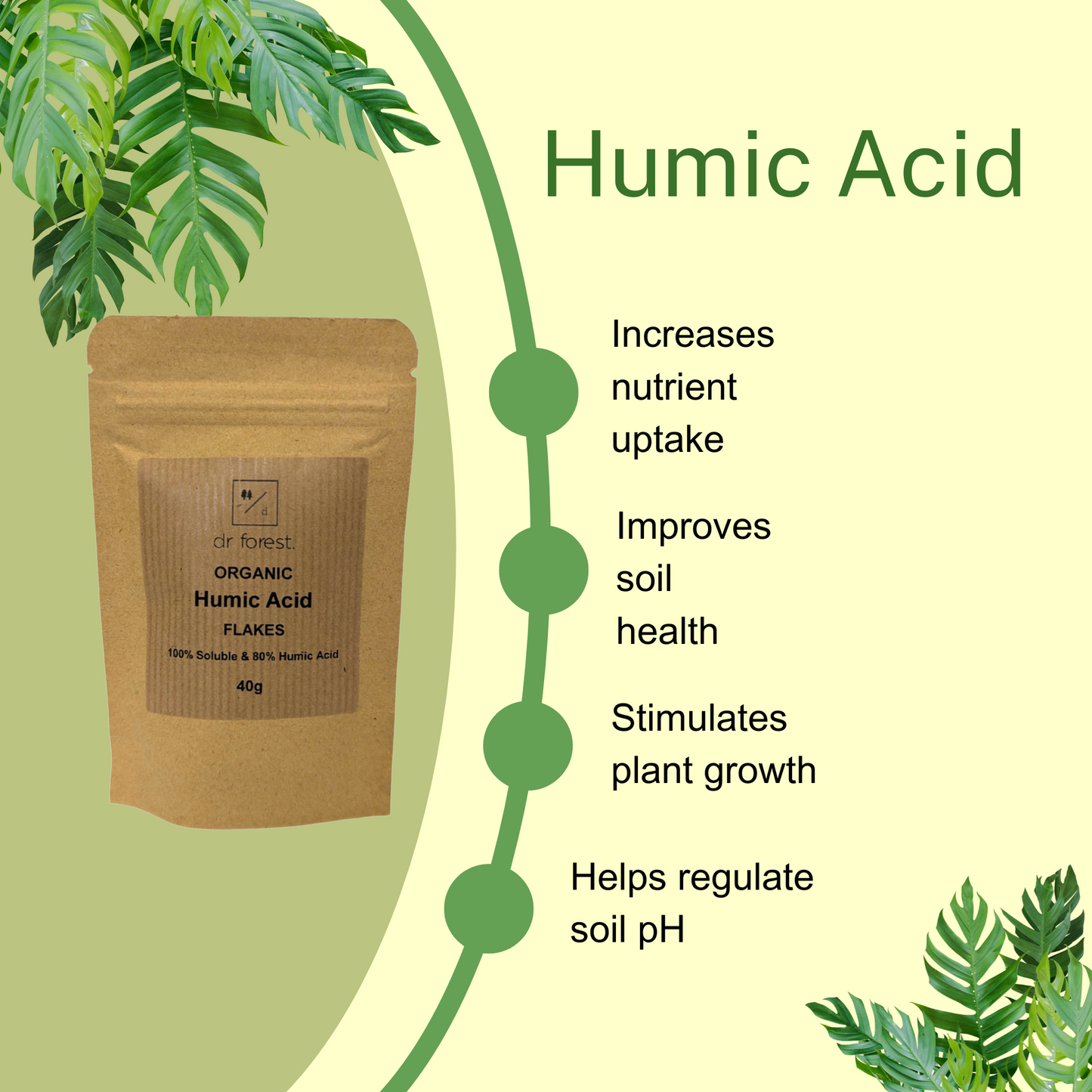 Organic (OMRI) Humic Acid. 100% Soluble. 80% Humic Acid - Dr Forest