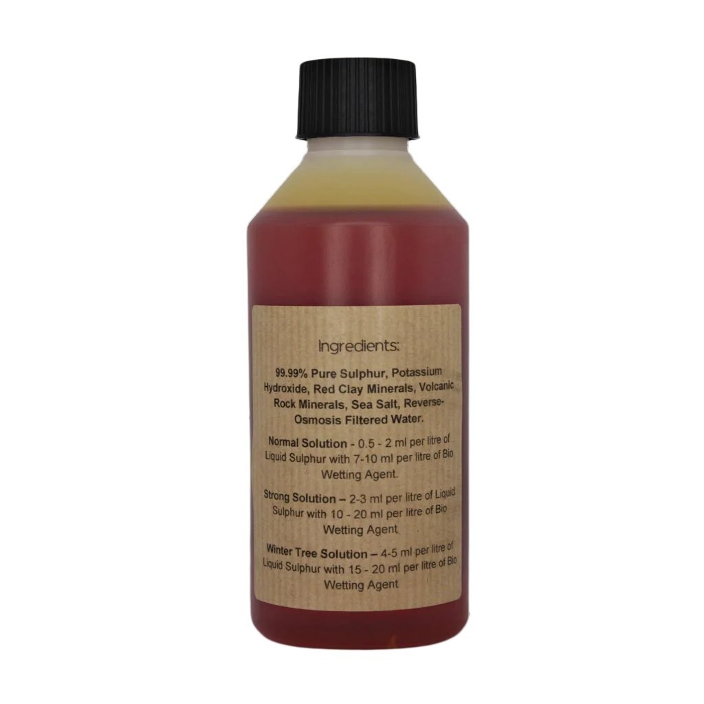 Liquid Sulphur Supplement 25%. JADAM Recipe. Dr Forest