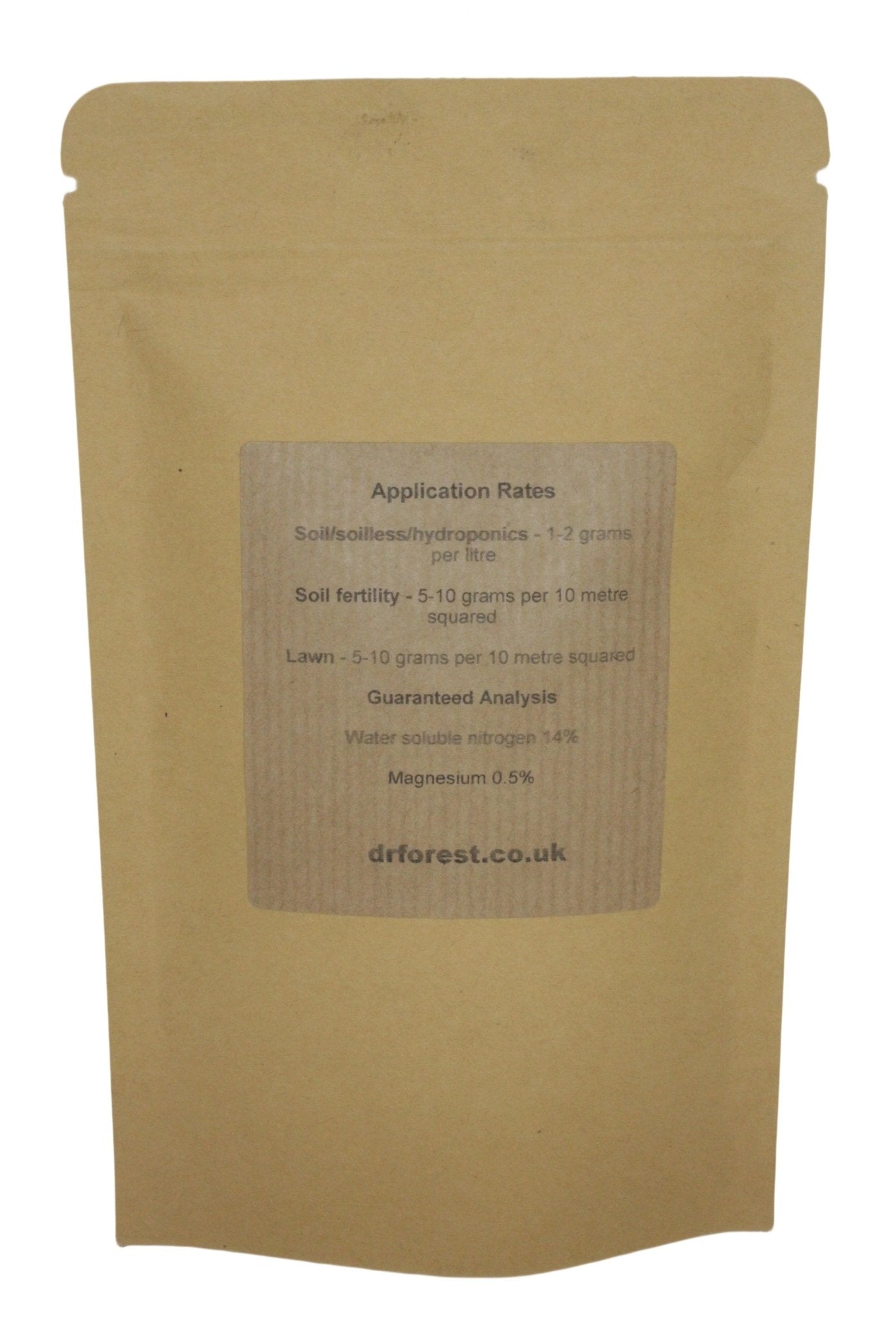 N-Amino. Amino Acid Chelated Nitrogen Fertiliser. 17-0-0. 100% Water Soluble. Dr Forest