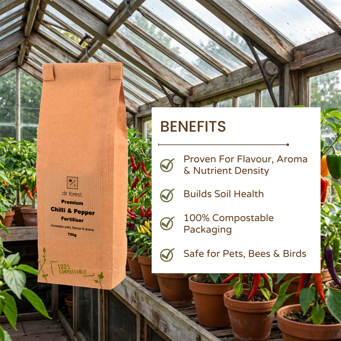 *New* Premium Chilli & Pepper Fertiliser | Slow Release Natural Plant Food | High Flavour & Aroma by Dr Forest Dr Forest