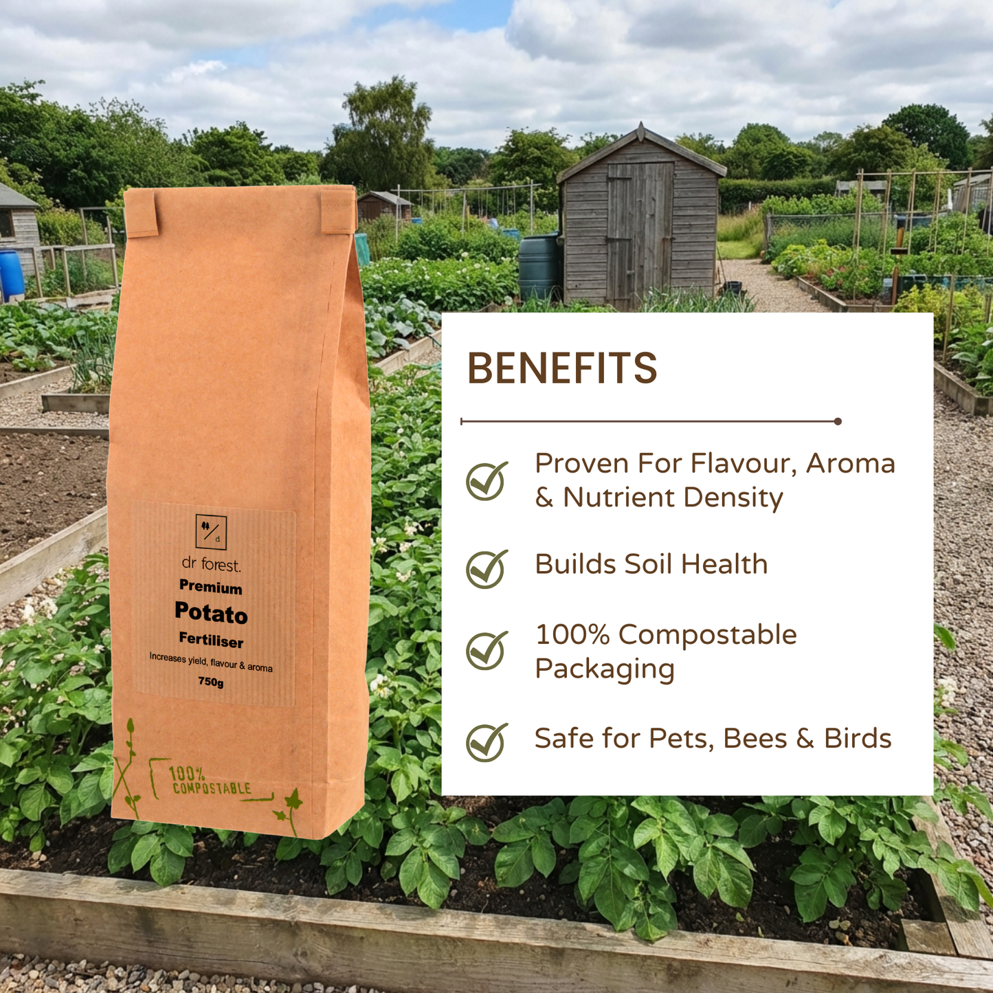 *New* Premium Potato Fertiliser | Slow Release Plant Food | High Yield & Flavour by Dr Forest (Copy) Dr Forest