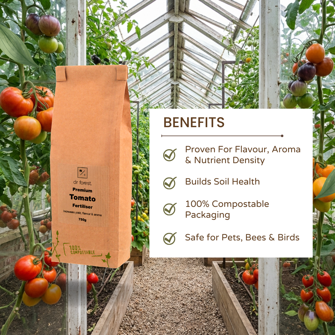 *New* Premium Tomato Fertiliser | Slow Release Natural Plant Food | Made with Organic Ingredients Dr Forest