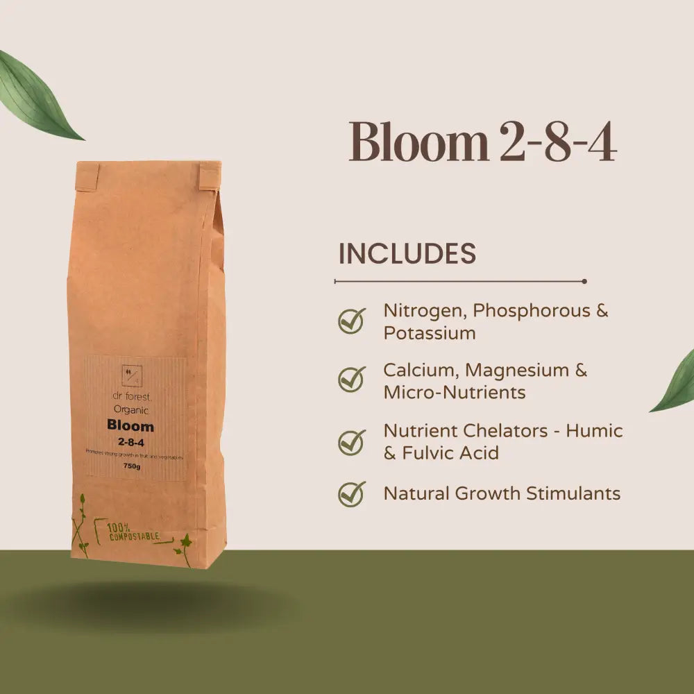 Organic Bloom Fertiliser 2-8-4 | For fruiting/flowering by Dr Forest Dr Forest