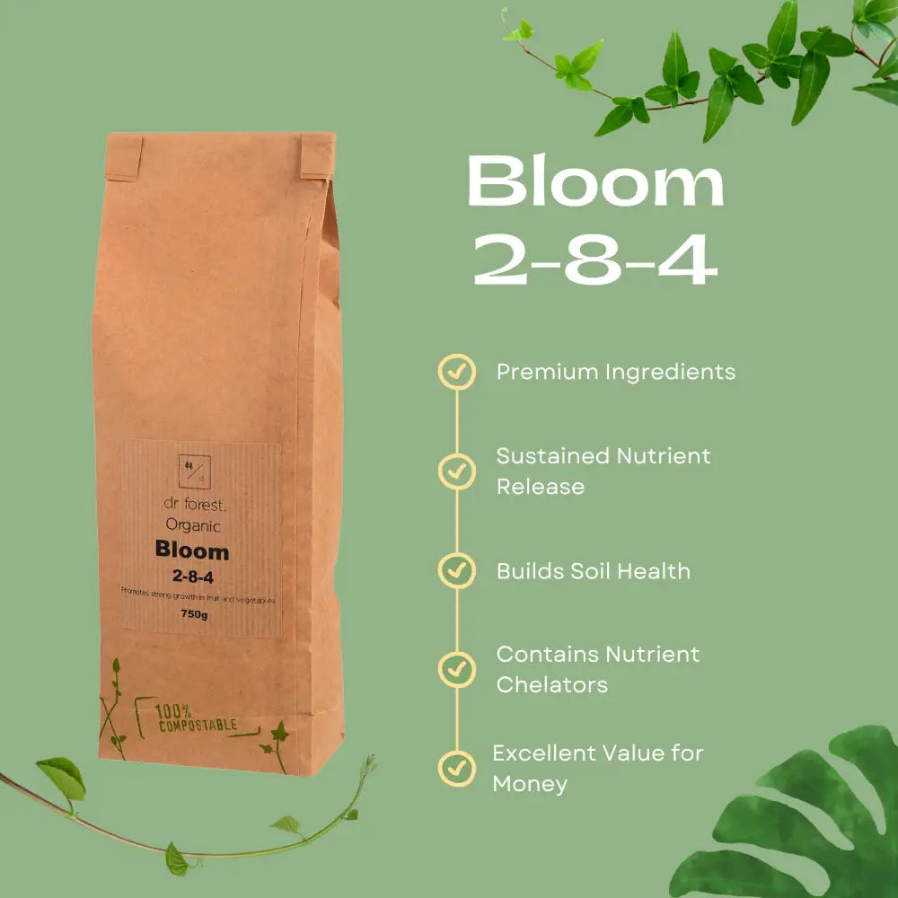 Organic Bloom Fertiliser 2-8-4 | For fruiting/flowering by Dr Forest Dr Forest