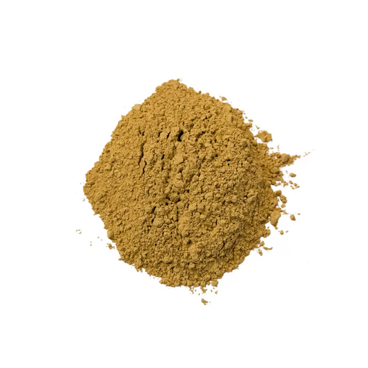 Rock Phosphate Fertiliser — pile of fine ochre-tan rock phosphate powder