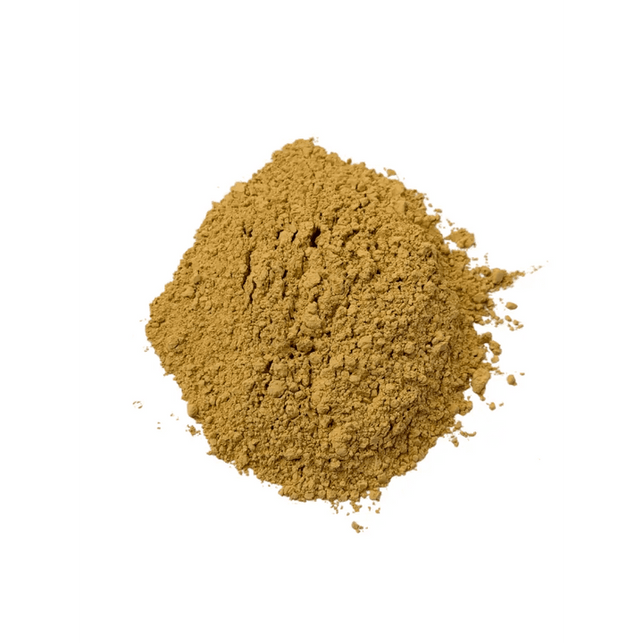 Rock Phosphate Fertiliser — pile of fine ochre-tan rock phosphate powder