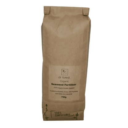 Scottish Seaweed Meal — 750g kraft paper bag with dr forest label, SOPA Organic Scottish Seaweed