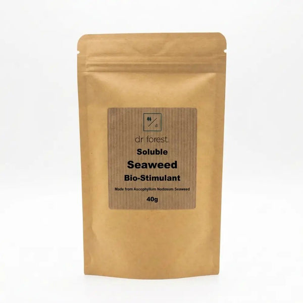 Seaweed Powder — 40g kraft pouch with dr forest Soluble Seaweed Bio-Stimulant, made from Ascophyllum nodosum