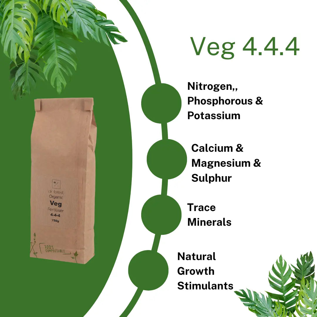 Organic VEG Fertiliser 4.4.4. For vegetative growth by Dr Forest Dr Forest