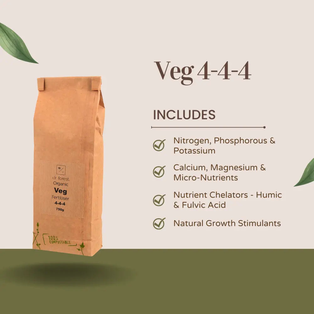Organic VEG Fertiliser 4-4-4 | For vegetative growth by Dr Forest Dr Forest