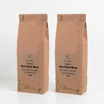 Dr Forest Sea Shell Meal kraft pack on white