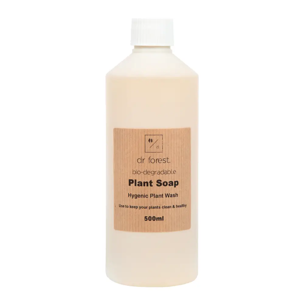 Organic Plant Soap — 500ml white bottle of cream liquid with kraft label, Bio-degradable Hygienic Plant Wash