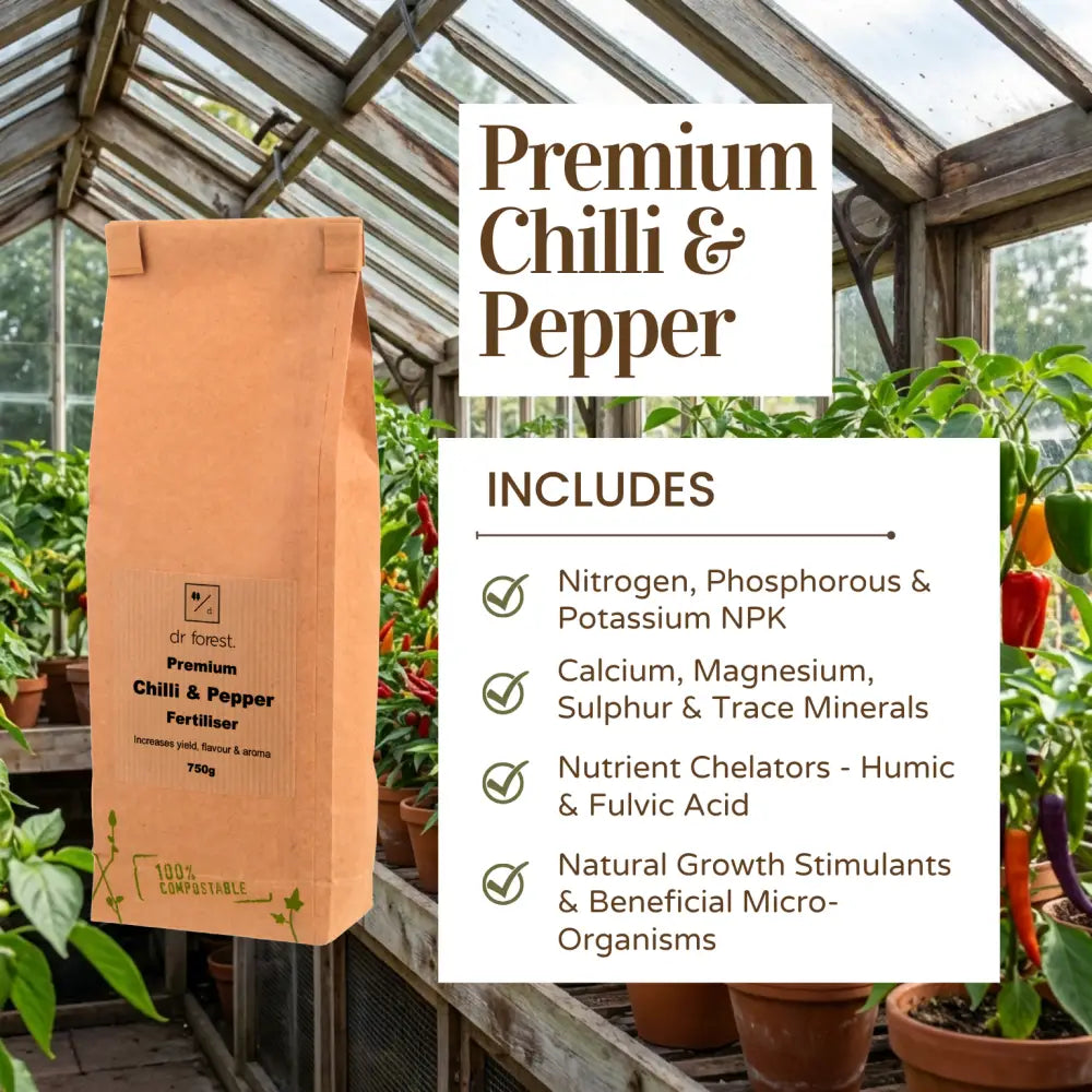 *New* Premium Chilli & Pepper Fertiliser | Slow Release Natural Plant Food | High Flavour & Aroma by Dr Forest Dr Forest
