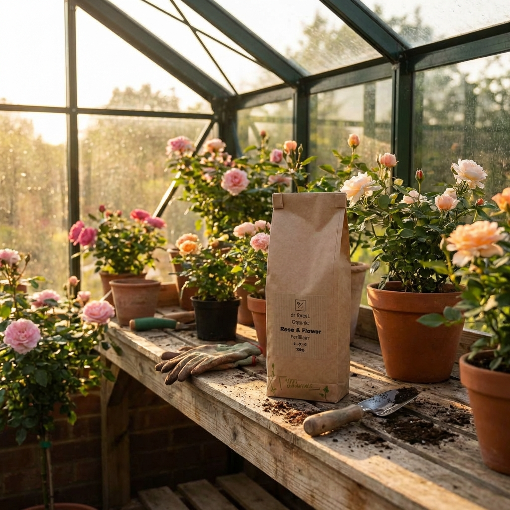 Premium Rose and Flower Fertiliser | Slow-Release Natural Plant Food | Made with Organic Ingredients Dr Forest