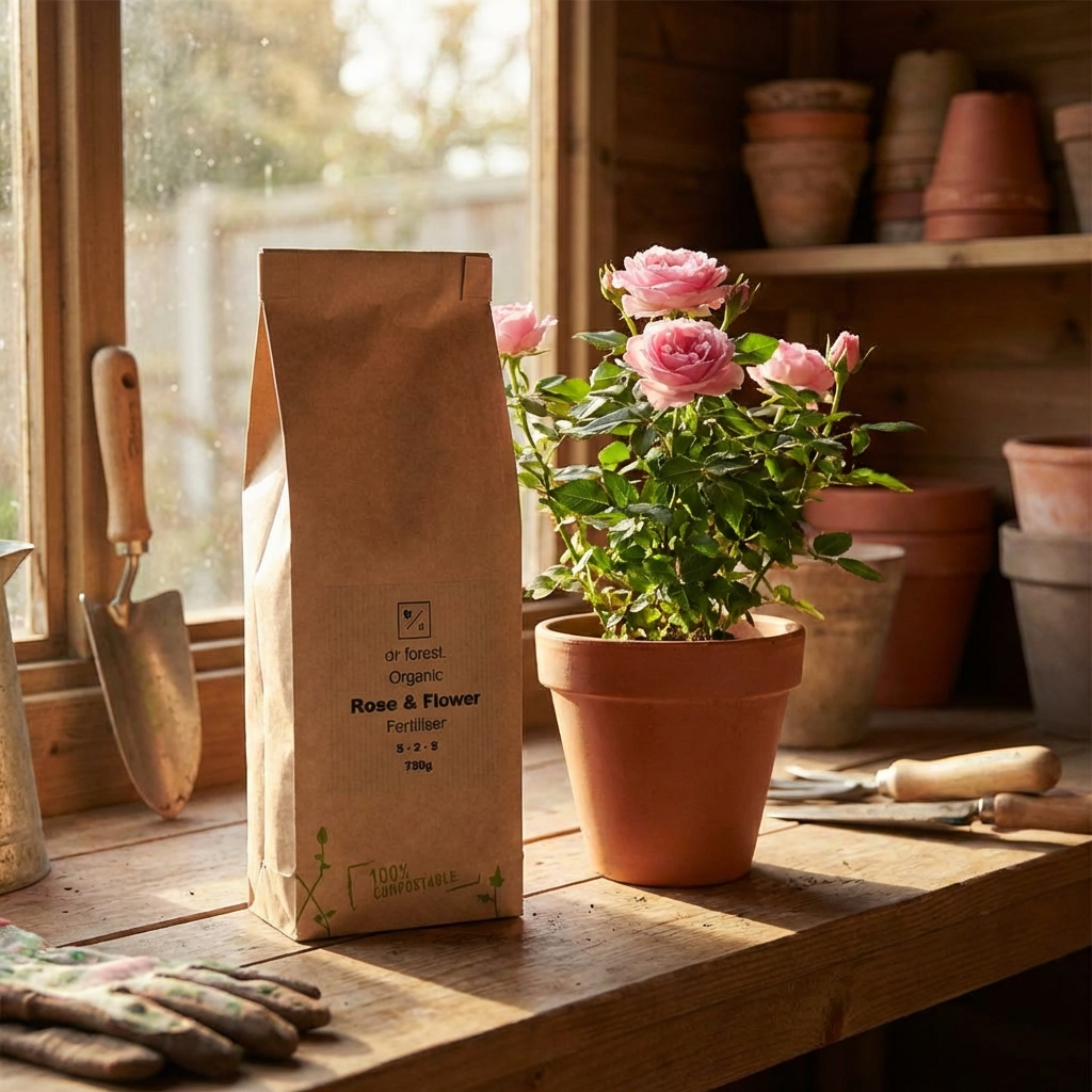 Premium Rose and Flower Fertiliser | Slow-Release Natural Plant Food | Made with Organic Ingredients Dr Forest